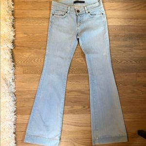 J Brand Wide Leg Light Washed Denim Jean